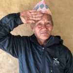 Pancha Bahadur Rai saluting to our supporters