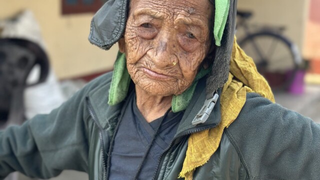 Gurkha widow Alti Maya Gharti is still incredibly mobile despite her age